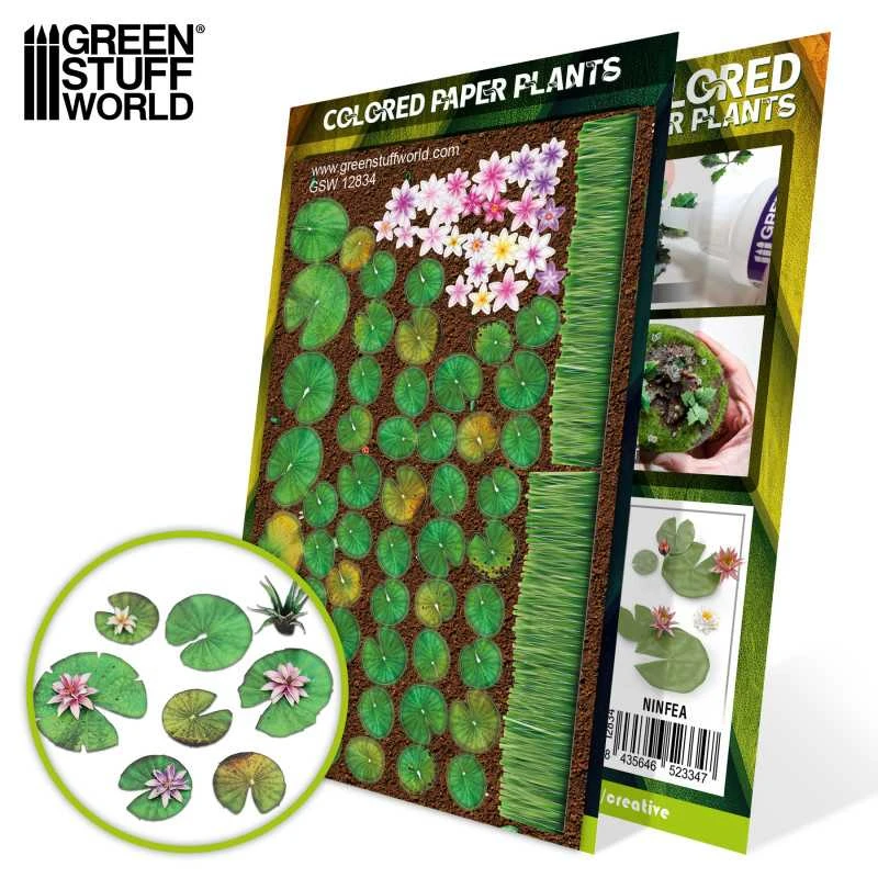 Colored Paper Plants – Lilly Pads 1 Colored Paper Plants – Lilly Pads