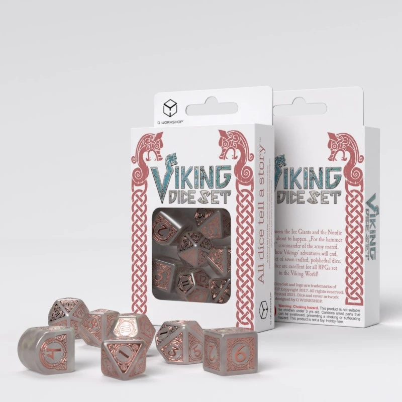 Viking Modern Dice Set: Niflheim 2 Viking Modern Dice Set: Niflheim - Image 2
