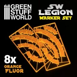 Star Wars Legion: ORANGE FLUOR Line Of Sight Markers