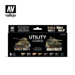 AV Vallejo Model Color Set – Utility Paint Set (8)