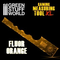 Gaming Measuring Tool – Fluor Orange 12 Inches