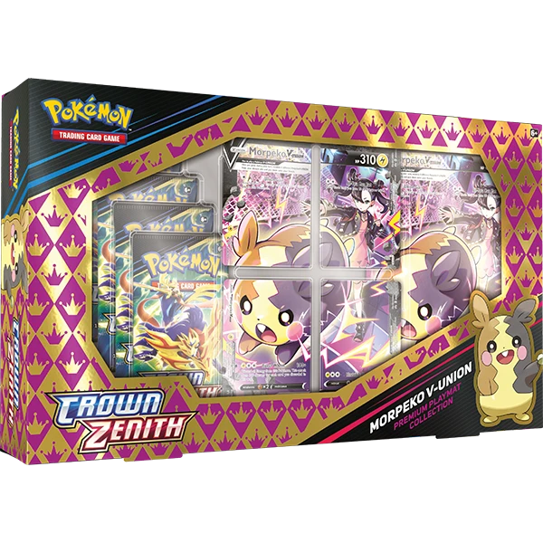 Pokemon TCG: Sword & Shield 12.5- Crown Zenith Premium Playmat Collection – Morpeko V-Union
