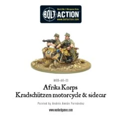 Afrika Korps Kradschutzen Motorcycle & Sidecar
