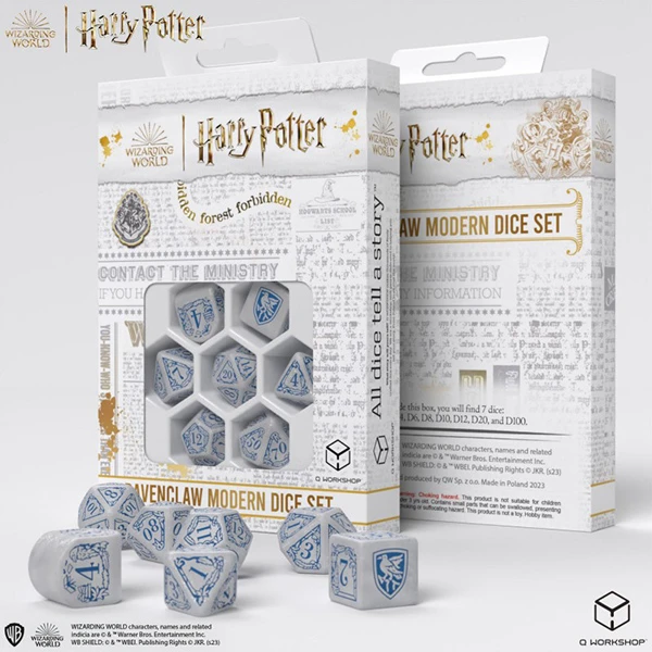 Harry Potter Ravenclaw Modern Dice – White 1 Harry Potter Ravenclaw Modern Dice – White