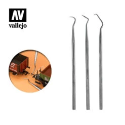 AV Vallejo Tools – Set Of 3 Stainless Steel Probes