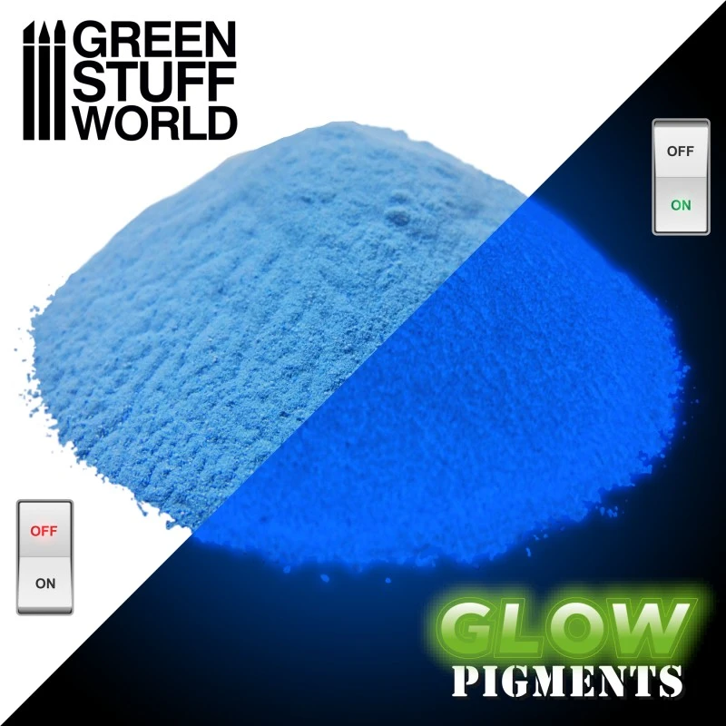 Glow In The Dark Pigment – SPACE BLUE 2 Glow In The Dark Pigment – SPACE BLUE - Image 2
