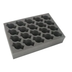 Full-size Foam Tray For 20 Cavalry Miniatures Or Minis On 40mm Bases